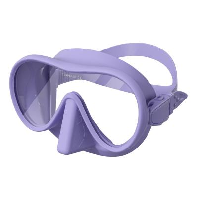 China Slilicone Anti Fog Scuba Goggles Snorkel Diving Mask For Women for sale