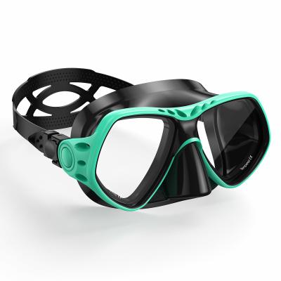 China Adult Liquid Silicone Snorkeling Goggles Scuba Diving Mask OEM for sale