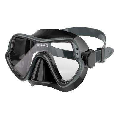 China Liquid Silicone Face Snorkel Mask Scuba Dive Goggles Tempered Glass For Swimming for sale