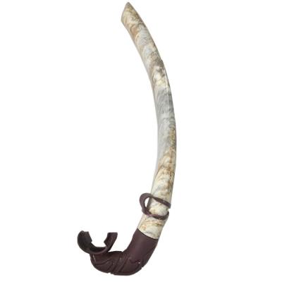 China Camo TPU Wet Snorkel Breathing Tube for Freediving for sale