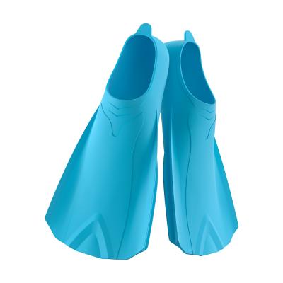 China Full Silicone Short Spearfishing Flippers Freediving Fins For Kids Adults Snorkeling for sale