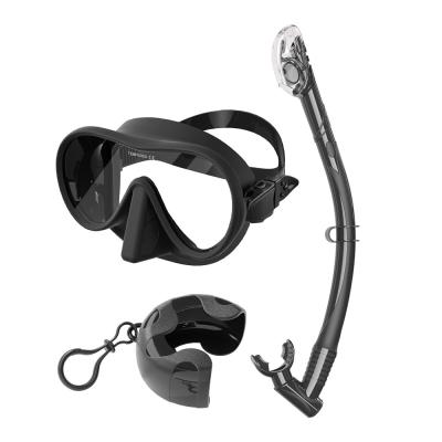 Cina Maschera per immersioni per adulti Maschera per snorkeling in silicone/PC con tubo e occhiali in vendita