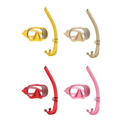 China ZMZ DIVE anti-mist gehard glas duikmasker met zuiveringsklep en siliconen mond snorkel masker set Te koop