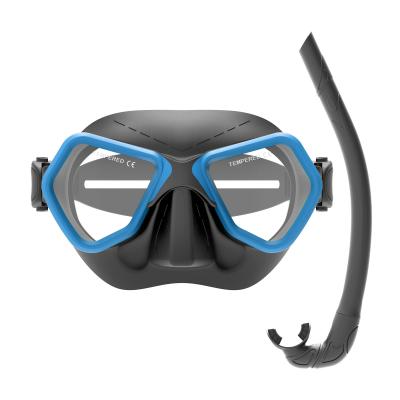 Cina Lenti di vetro temperato ZMZ Maschera di immersione integrata con snorkel Maschera di immersione in silicone in vendita