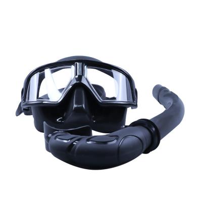 China Low Volume Silicone Snorkel Mask Set Adults Free Dive Spearfish Swim for sale