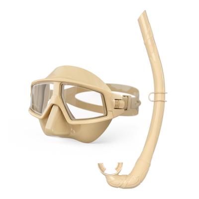 China Tempered Glass Lens Diving Mask for Adults Featuring Anti-Leak Silicone Frame for sale