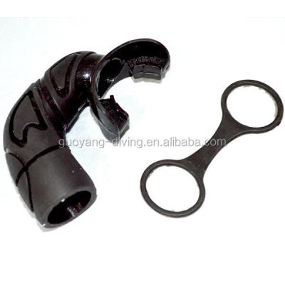 China Customized Scuba Diving Accessories Clear Black Silicone Mouthpieces for sale