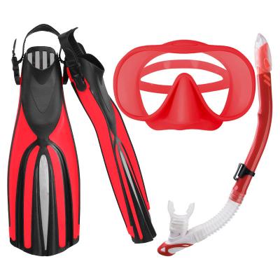 China Sportswear Snorkel Mask Set Diving Fins Flipper Gear Set For Scuba Diving for sale