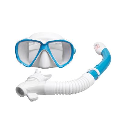 China Scuba Diving Snorkel Set Adults Swimming Goggle Mask Combo for sale