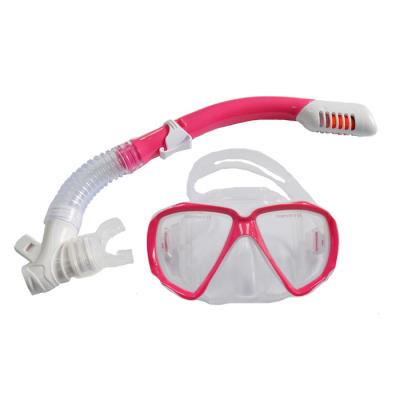 China Tempered Glass Mask Lens Snorkel Set voor Kinderen Droog Snorkel en Seaview Snorkel Inclusief Snorkel Mask Set Te koop