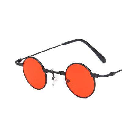 China Fashion sunglasses 2021 newest fashion round small frame hip hop sunglasses men women vintage sun shade eyewear wholesale custom made glasses for sale