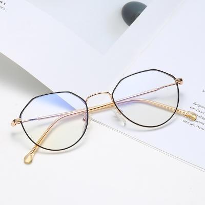 China Wholesale Eyewear Men Women Retro Anti Myopia Metal Light Fashionable River Blue Optical Frame Glasses Design Eye Glasses for sale