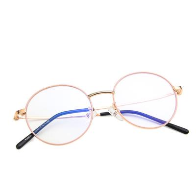 China Wholesale Eyewear Men Women Retro Small Retro Metal Frame Glasses Round Optical Frame River Glasses Design Eye Glasses for sale