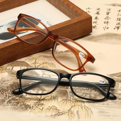 China Manufacturer Supply TR90 HD Reading Glass Magnifier Wholesale Super Thin Lightweight Women Men Elder Magnifier Frame for sale