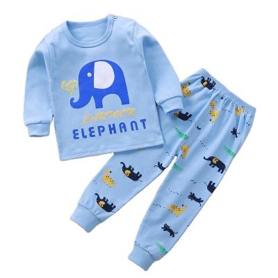 China Wholesale Cotton Breathable Thermal Pajamas Kids Cotton Candy Color Pajamas Set For Girls And Boys With Long Sleeves for sale