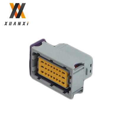 China XUANXI High Quality 24 Pins Automotive ECU Repair Connector ECU Fence Male Plug Braid Female Harnesses for sale