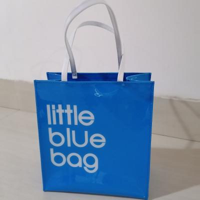 China Fashion New Product Neon Bag Blue PVC Bags Low MOQ Small Handbags for sale