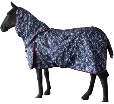 China Eco Friendly High Quality 1200 Denier Blanket Detachable Blanket And Neck Set 300gms Assembly Horse for sale