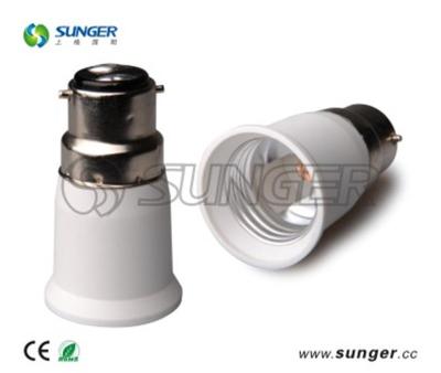 China 2019 HOT SALE Screw LAMP ADAPTER B22 to E27 LAMP HOLDER APPROVE CE ROHS EMC for sale