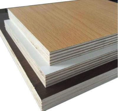 China Size 12mm 15mm 16mm 18mm Contemporary Wood Customized Grain Laminated Faced White Fire Rated Plywood for sale