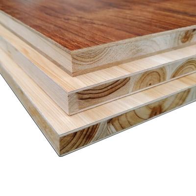 China Factory sales modern furniture board poplar pine wood core melamine block board laminated block board plates free samples for sale