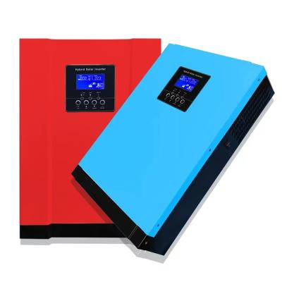 China Solar Power System 3.5kw 5.5kw Home Off Grid Hybrid Solar Inverter Can Work Without Battery Wifi Monitor 100a Mppt Solar Charge Controller for sale