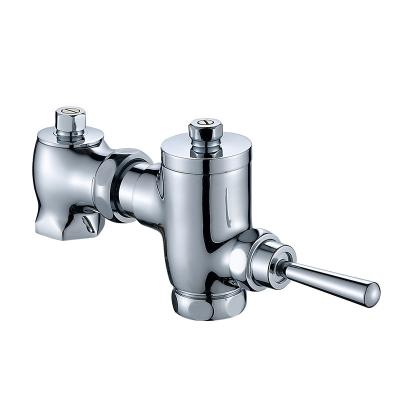 China Modern High Quality Durable For Public Restroom Manual Delayed Automatic Closing Type Horizontal Hand Control Flush Valve à venda