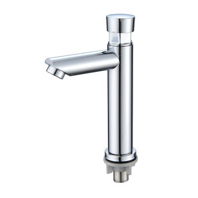 China Other Delayed Plated Modern Water Faucet Faucet Short Designs Vanity Health Sanitary Bathroom Sink Mixers Basin Faucets for sale