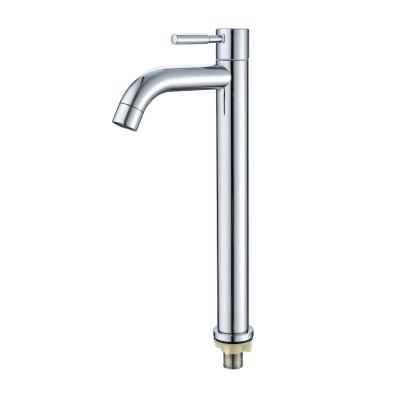 China Other Hotel High Standard Design Single Cold Bending Deck Bathroom Water Basin Modern Faucet for sale