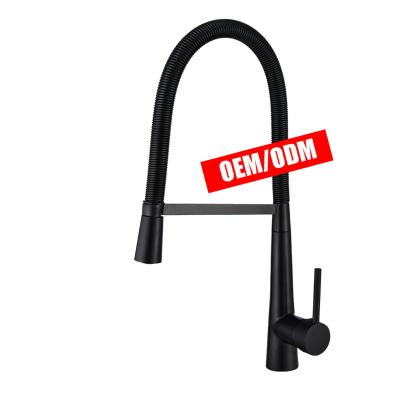 China Pull Out Spray Brass Pull Out Hot And Cold Kitchen Faucet Deck Mounted Faucet Sink Water Tap Kitchen Faucets for sale