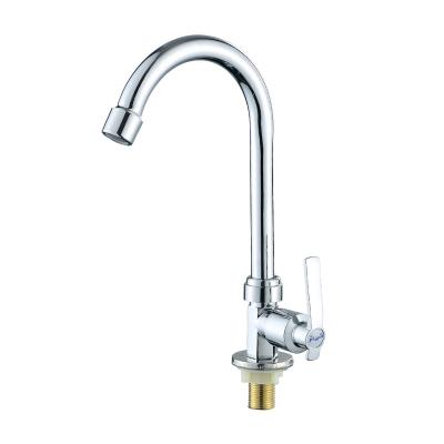 China Other Cheap Price Zinc Alloy Custom Kitchen Faucet Single Cold Support OEM Kitchen Sink Faucet for sale