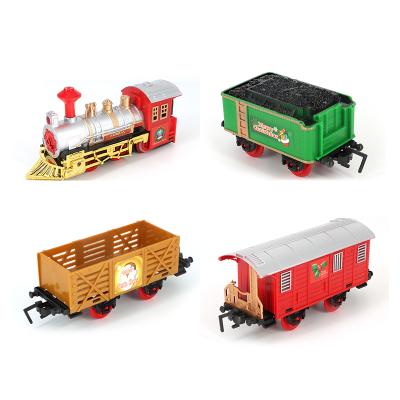 China Slot Toy Low Price DIY Christmas Slot Toys Christmas Toy Train Toy Railway Electric Train Car Set For Kids for sale