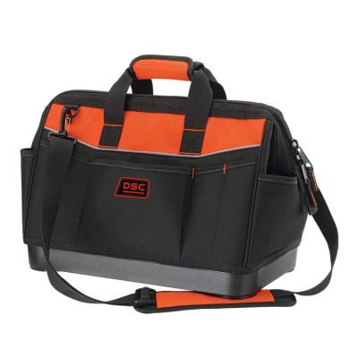 China Multi Function Heavy Duty Tools Rack Construction Tools Storage Bag With Hard Bottom for sale