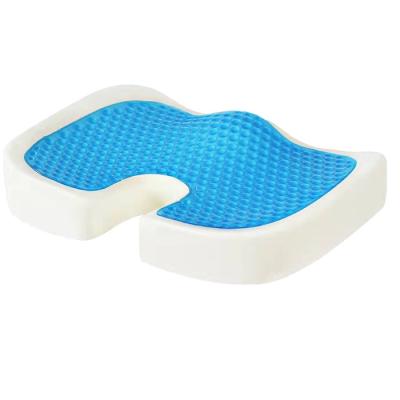 China Anti-Static Coccyx Gray Memory Foam Gel Seat Orthopedic Cushion and Pillow for sale