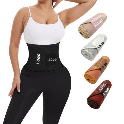 China Waist Slimming Detachable Ultra Thin Women Neoprene Tummy Control Wrap Around Wrap Postpartum Elastic Waist Trainer for sale