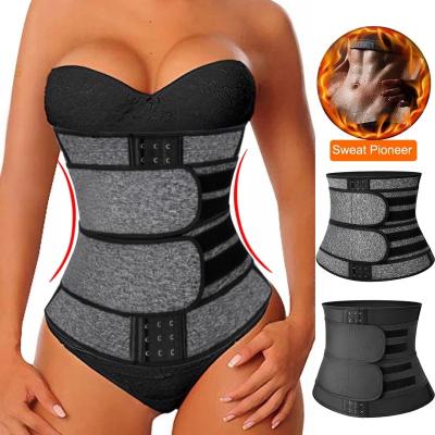 China Wholesale Plus Size Waist Trainer Weight Loss Waist Trimmer Neoprene Belly Wrap Waist Trainer For Women for sale