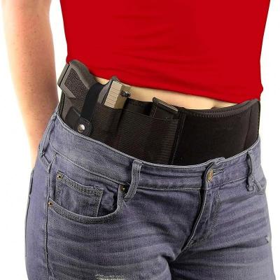 China Comfortable Adjustable Neoprene Concealed Carry Womens Waistband Pistol Gun Belly Band Gun Holster for Outdoor Sports Hunting for sale