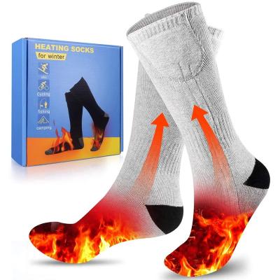 China QUICK DRY Thick Winter Ski Thermal Electric Rechargeable Battery Outdoor Heated Increase Sports Enthusiast Sock for sale