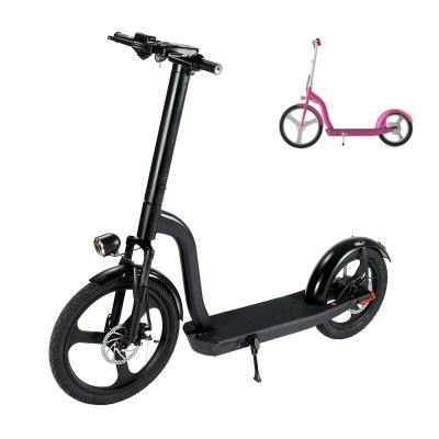 China Hot Sales 36V Unisex 350W/500W Battery Folding Electric Scooter Motor Powerful Adults for sale