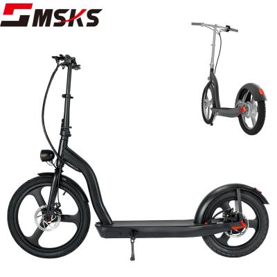 China Long Range Electric Kick Scooter Big Wheel Scooter 350w Unisex Electric Mobility Scooter Disc Brake for sale