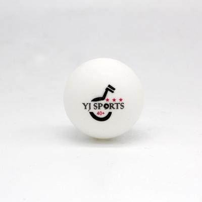 China White ABS plastic ping pong ball table tennis balls 40 training cheap three star ABS YoungJoy YJ sports table tennis ball new OEM materials for sale