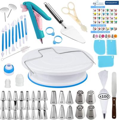 China Viable 159Pcs Cake Decorating Tools Kit Fondant Cake Sugar Craft Cake Decoration Supplies Decorating Tools Pastry Bakeware for sale