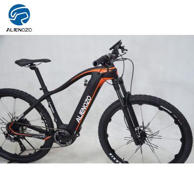 China Carbon fiber hydraulic brake electric bike, MTB carbon bicycle for men, 36V center motor for sale