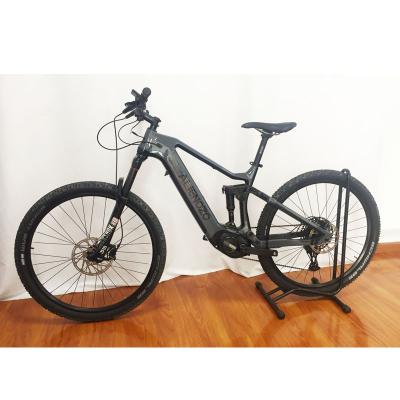 China Carbon fiber double suspension mountain electric bicycle, 27.5 MTB frame, carbon fiber Bafang M500/M600 250W/500W for sale