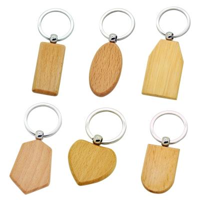 China Decoration customize all kinds of light shapes and simple wooden key chain for sale