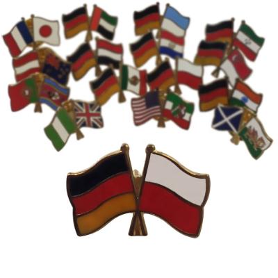 China Business Gift Customize Lightweight Small Flag Shape Of Easy To Carry Metal Badge Holder for sale