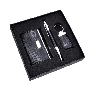 China Custom Made Business Gift Business Gift Popular Corporate Leather Set for sale