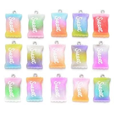 China Fashion Pendants Partial Hard Colorful Popsicle Pendant Plastic Necklace Pendant for sale