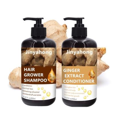 China Pure Organic Ginger Extract Hair Shampoo and Conditioner Anti-Dandruff Private Label 100% Hair Care Set Anti-Hair Loss Protection for sale