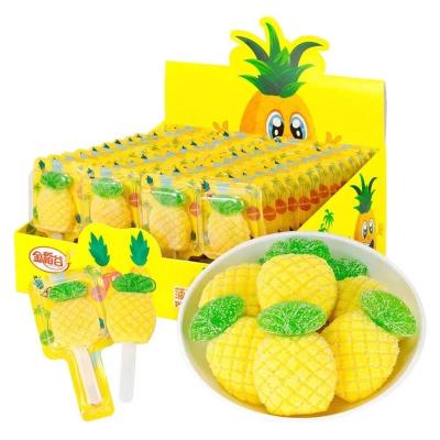 China Party Maker Cute Gummy Candy Gummy Fruit Sour Sweet Look Pineapple Shape for sale